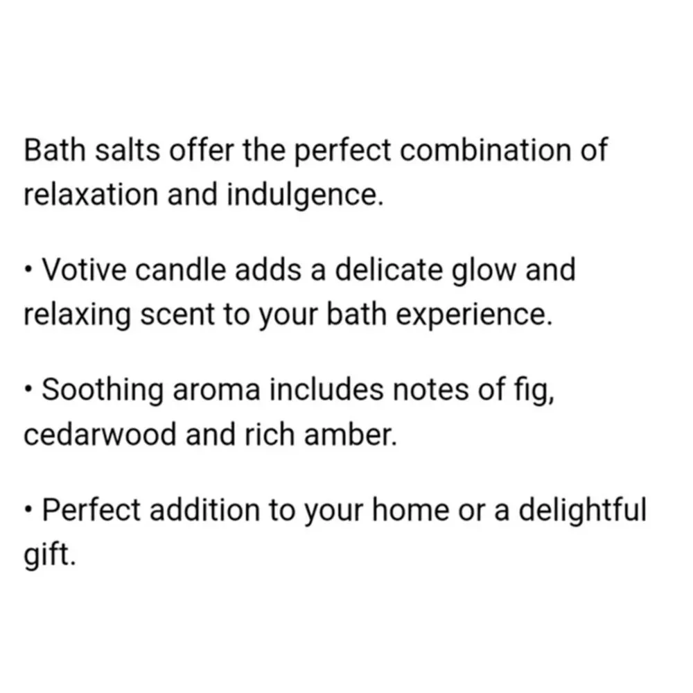 Landon Tyler Driftwood Fig Candle & Bath Salt Gift Set